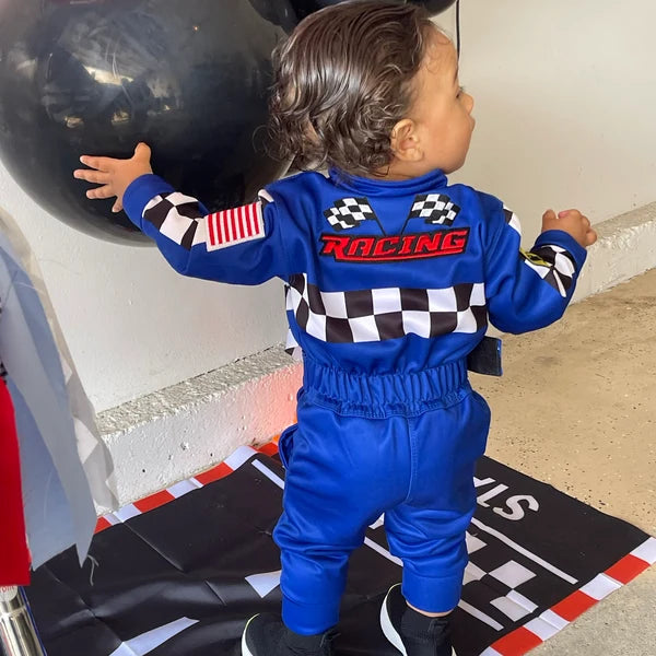 Kids Custom Racing Suit (Kids car racing suit, driver racing suit, pilot suit, Baby Race suit, Baby coveralls)