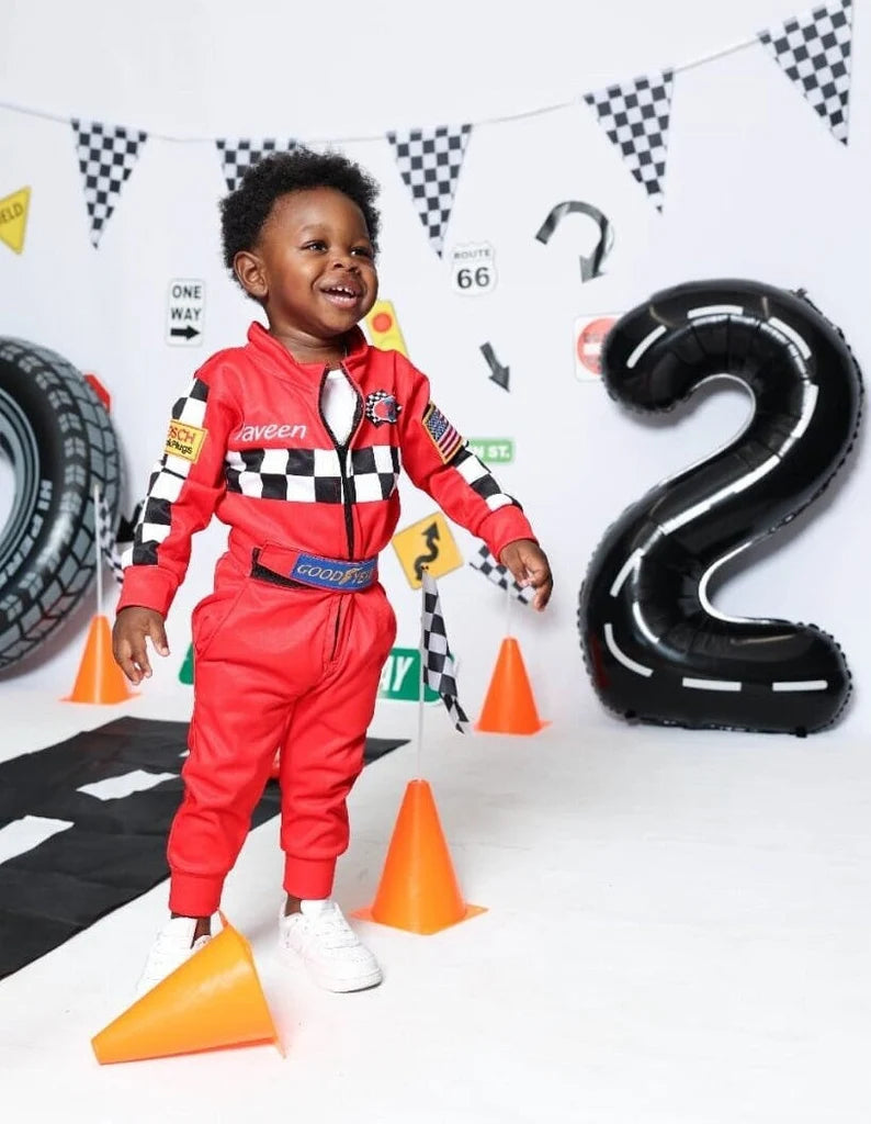 Kids Custom Racing Suit (Kids car racing suit, driver racing suit, pilot suit, Baby Race suit, Baby coveralls)