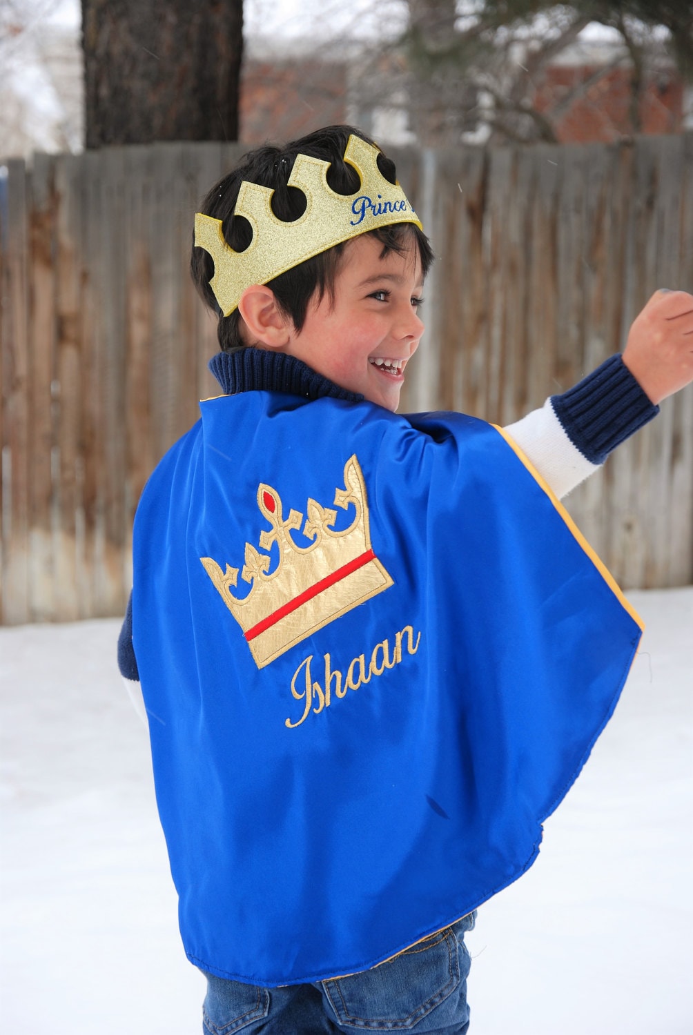 Medieval cape and crown set/King Cape / Prince cape/Custom Cape/Super Hero/Birthday bash cape