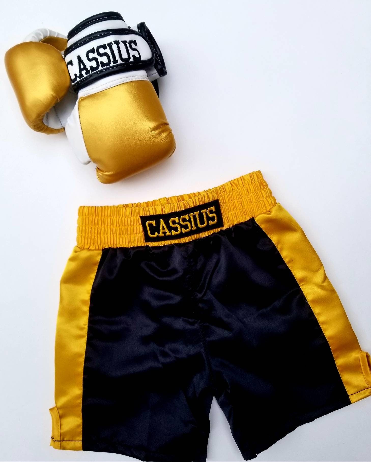 Personalized Baby Boxing Gloves and Shorts Set
