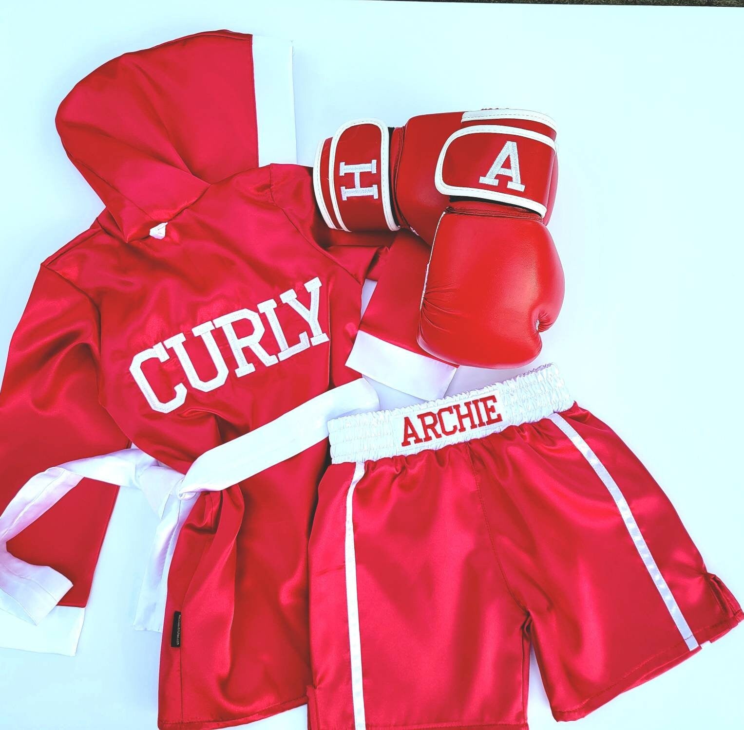 Ultimate Youth Boxing Set: Gloves, Shorts, and Robe