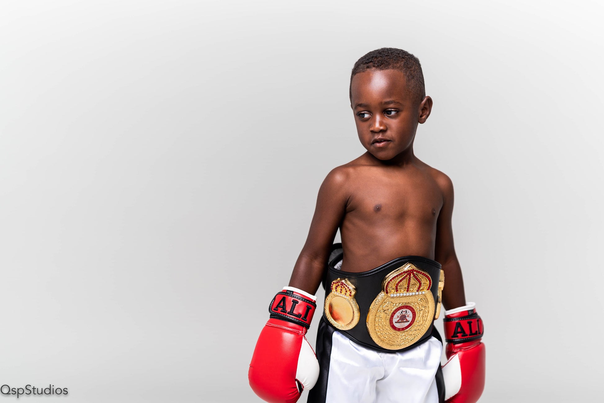 Kids' Champion Boxing Set: Robe, Shorts, Gloves (2T-5T)