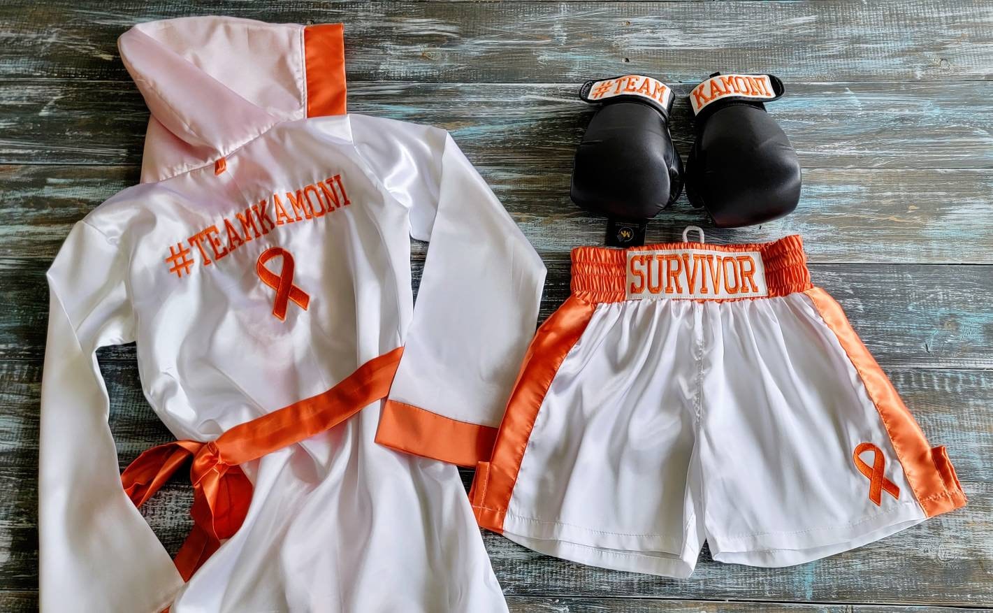 Youth Boxing Set: Robe, Shorts, and Gloves for Cancer Fighters and Survivors
