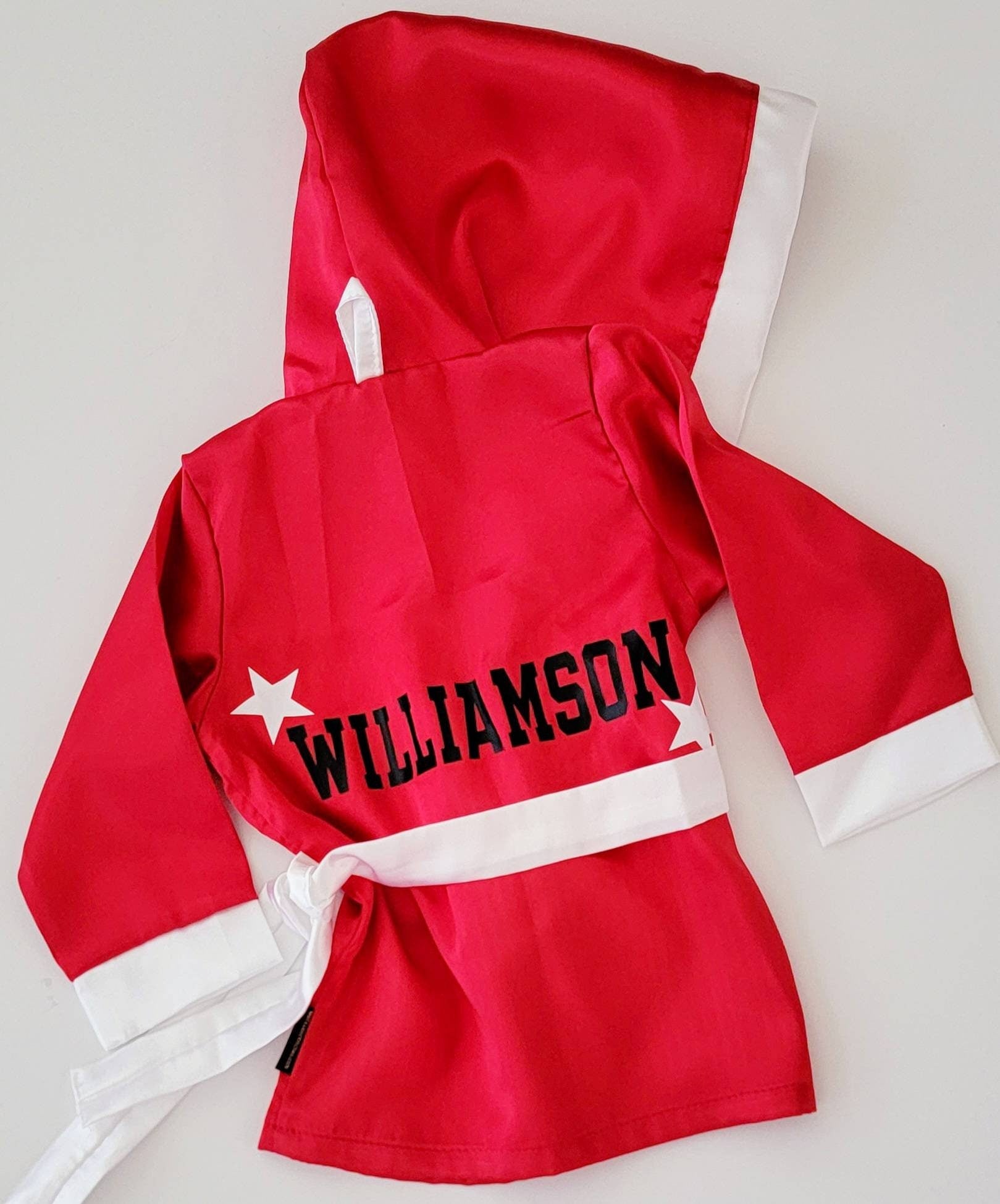 New Style: Baby Boxing Robe with Vinyl Screen Transfer
