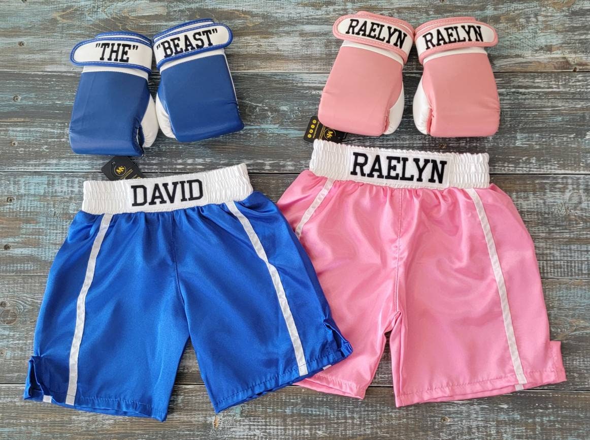 Personalized Baby Boxing Set: Gloves and Shorts