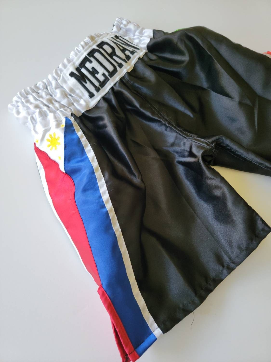 Personalized Flags: Filipino, Mexico or USA Boxing Shorts (Adult & Youth Sizes)