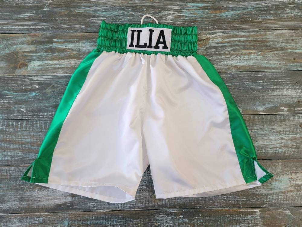 Personalized Adult Boxing Trunks - Knockout Style