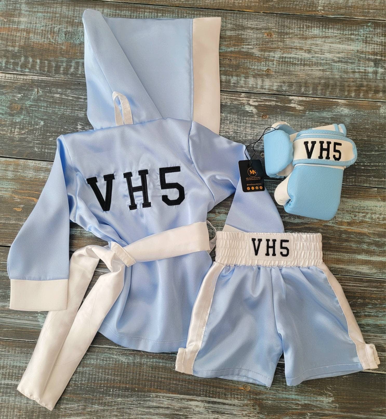 Ultimate Baby Boxing Set: Personalized Robe, Shorts, and Gloves