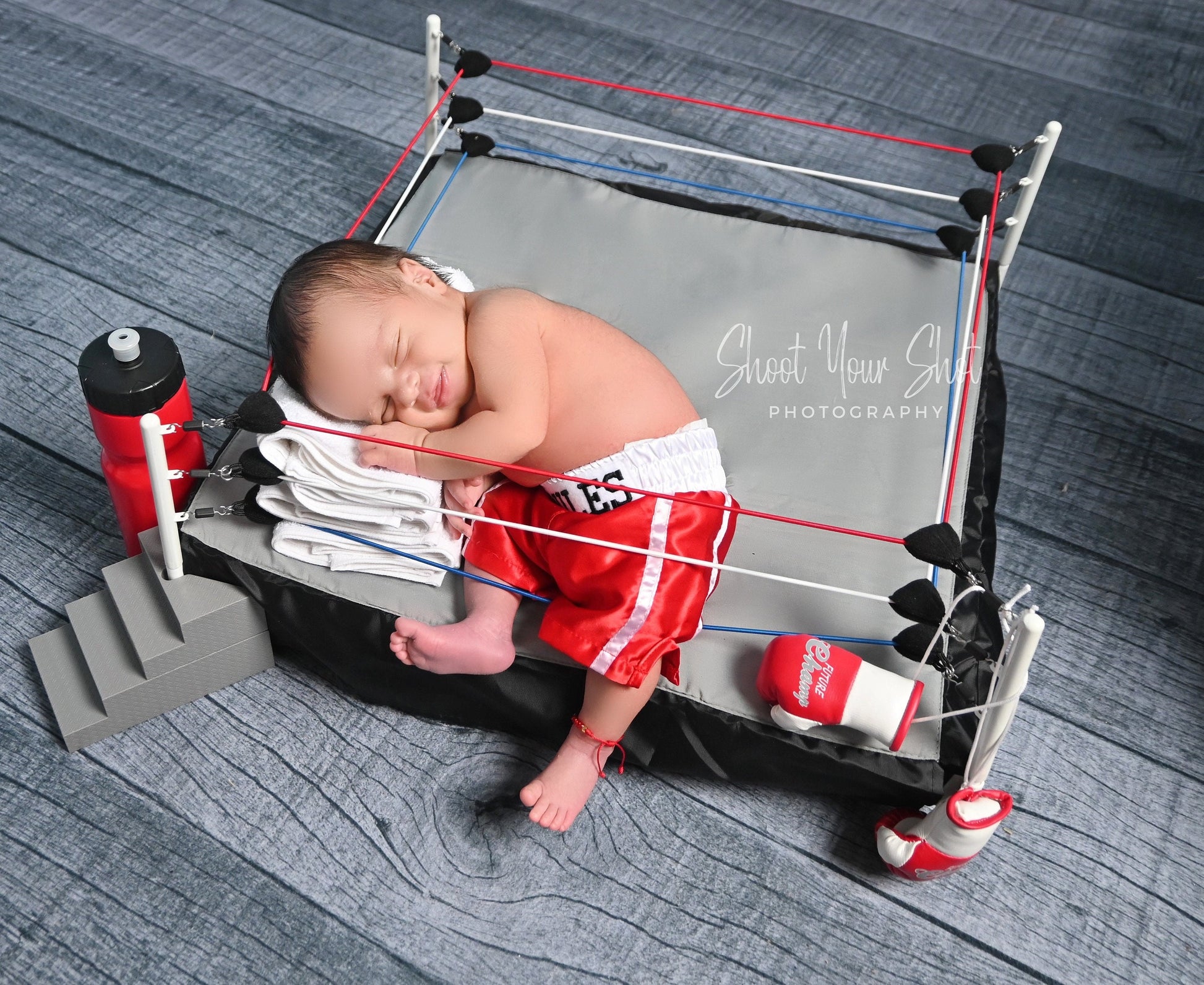 LIMITED-TIME SALE! Adorable Baby Boxing Set for First Pictures: Personalized Shorts and Mini Gloves