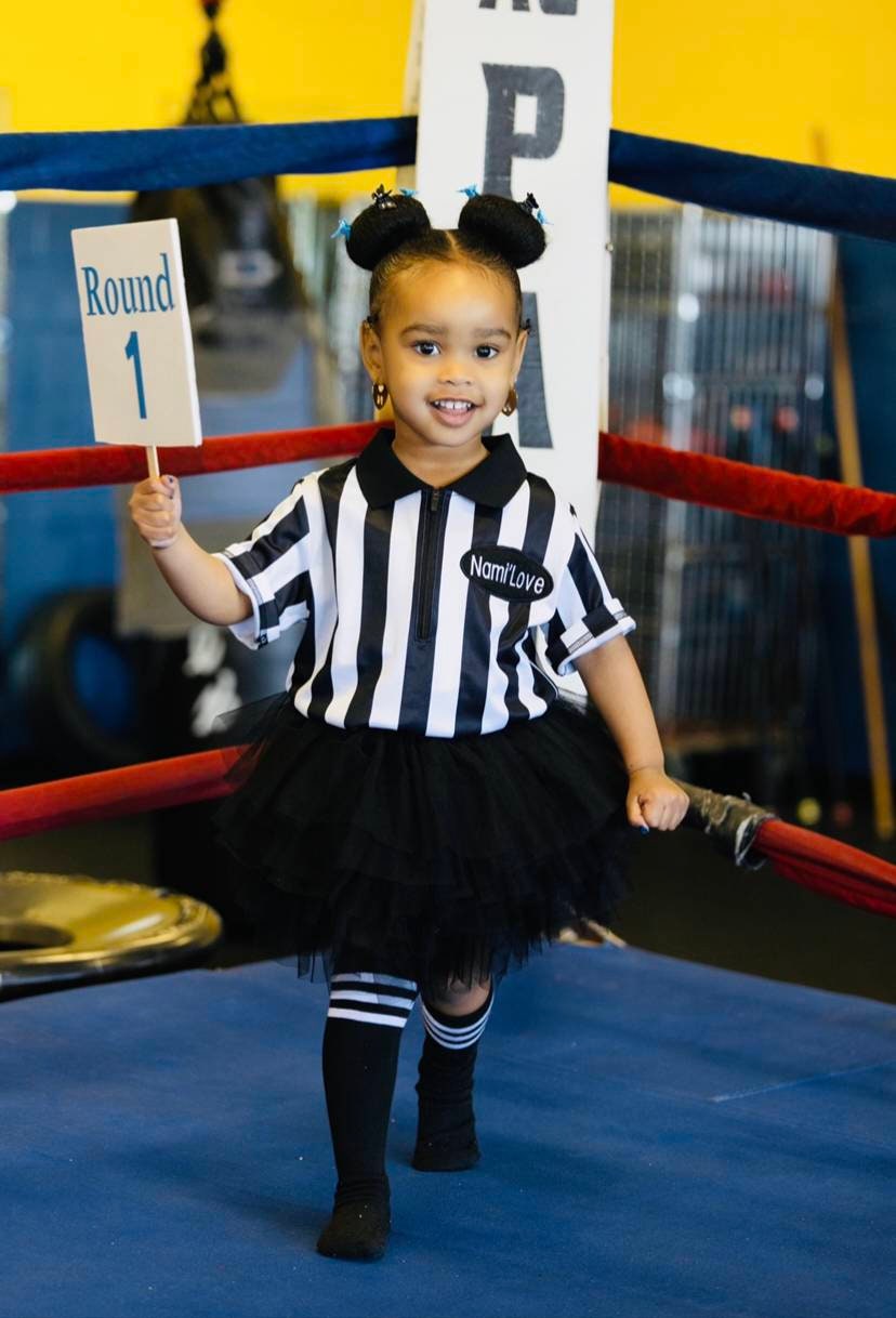 Kids' Referee Costume Set: Shirt, Skirt, and Socks