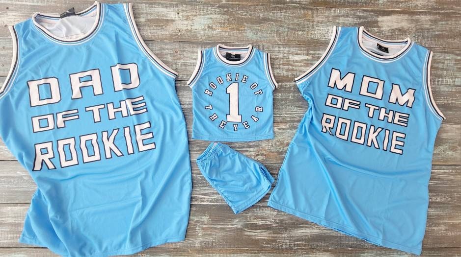 Family Basketball Set - Personalized Jerseys for Mom, Dad & Baby!