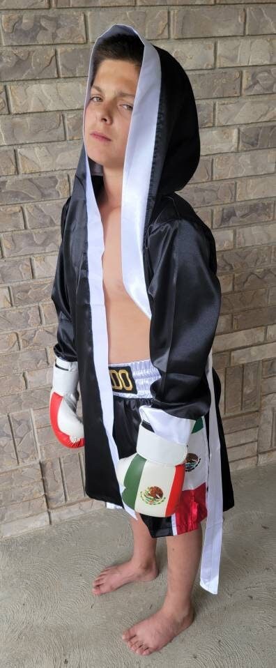 Youth Custom Boxing Set: Robe, Shorts, and Gloves (updated)