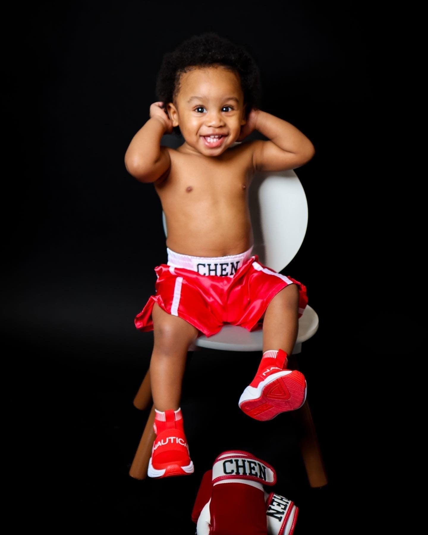 Personalized Baby Boxing Trunks - Gear Up Your Little Champ!