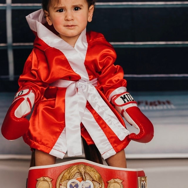 Tiny Champion Robe - Exclusive Baby Boxing Robe (Gloves and Shorts Not Included)
