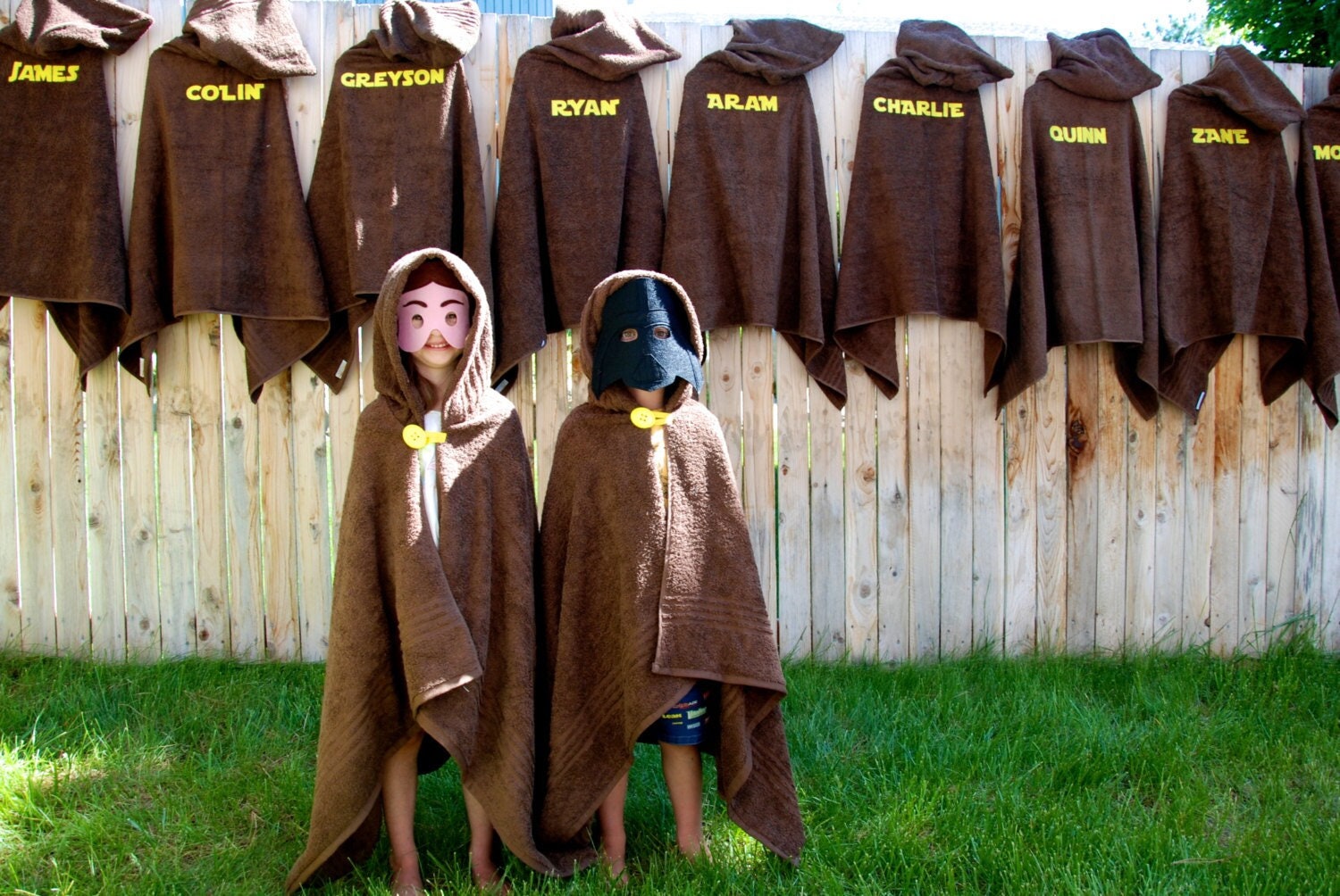 May the Celebration Be With You: Personalized Jedi-Inspired Towel Set – Ideal Birthday Party Favors (Set of 10)