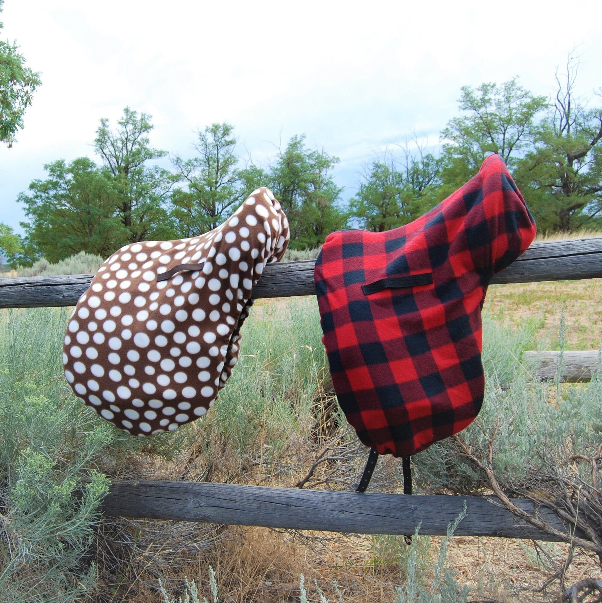 Equestrian Elegance Set: Personalized Saddle and Stirrup Covers (Dressage and English Styles)