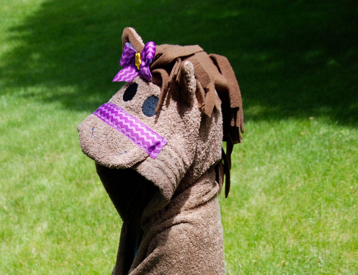 Personalized Kids Hooded Horse Towel – A Cozy and Customized Delight for Little Equestrians!