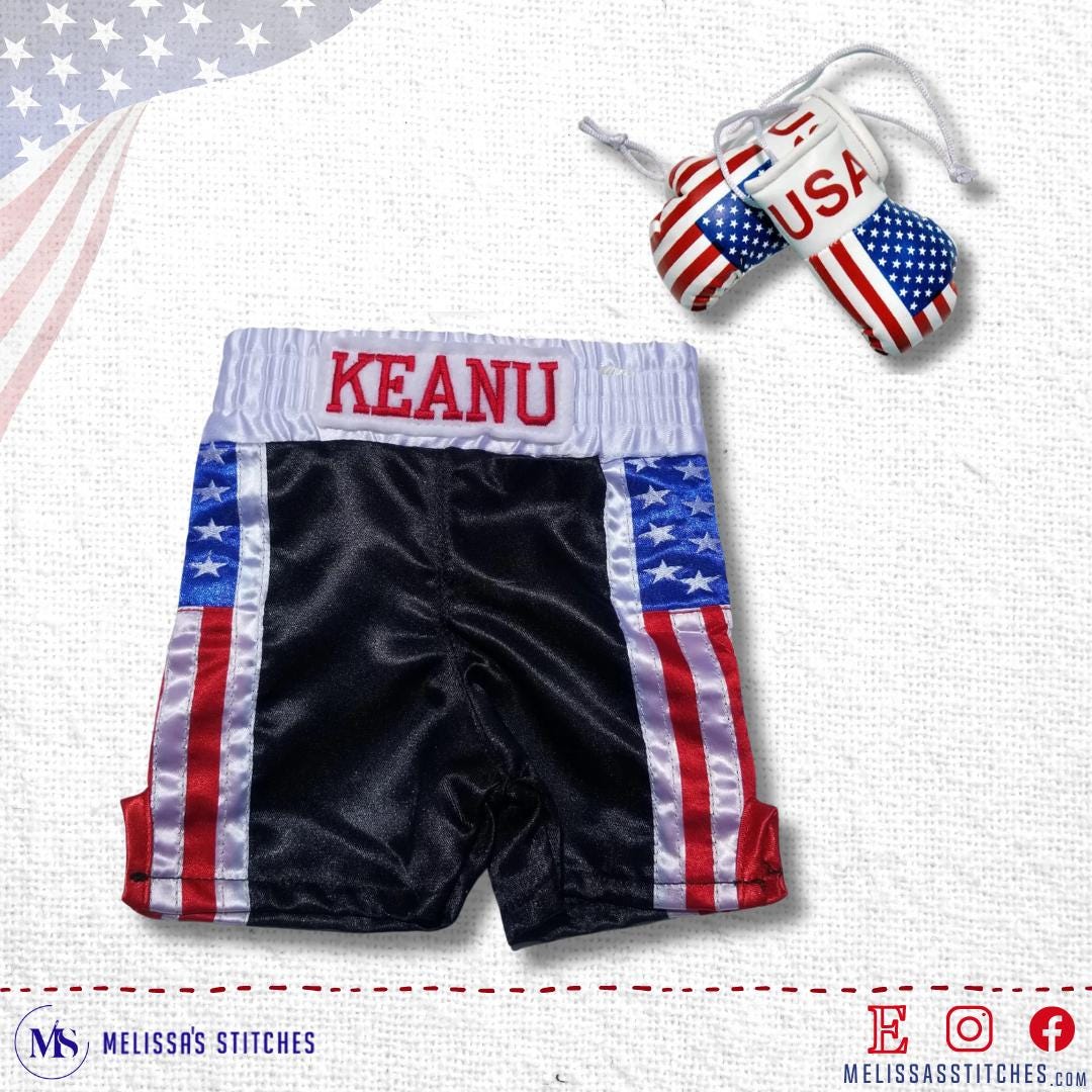 Personalized Newborn Baby Boxing Mini Gloves and Shorts Set