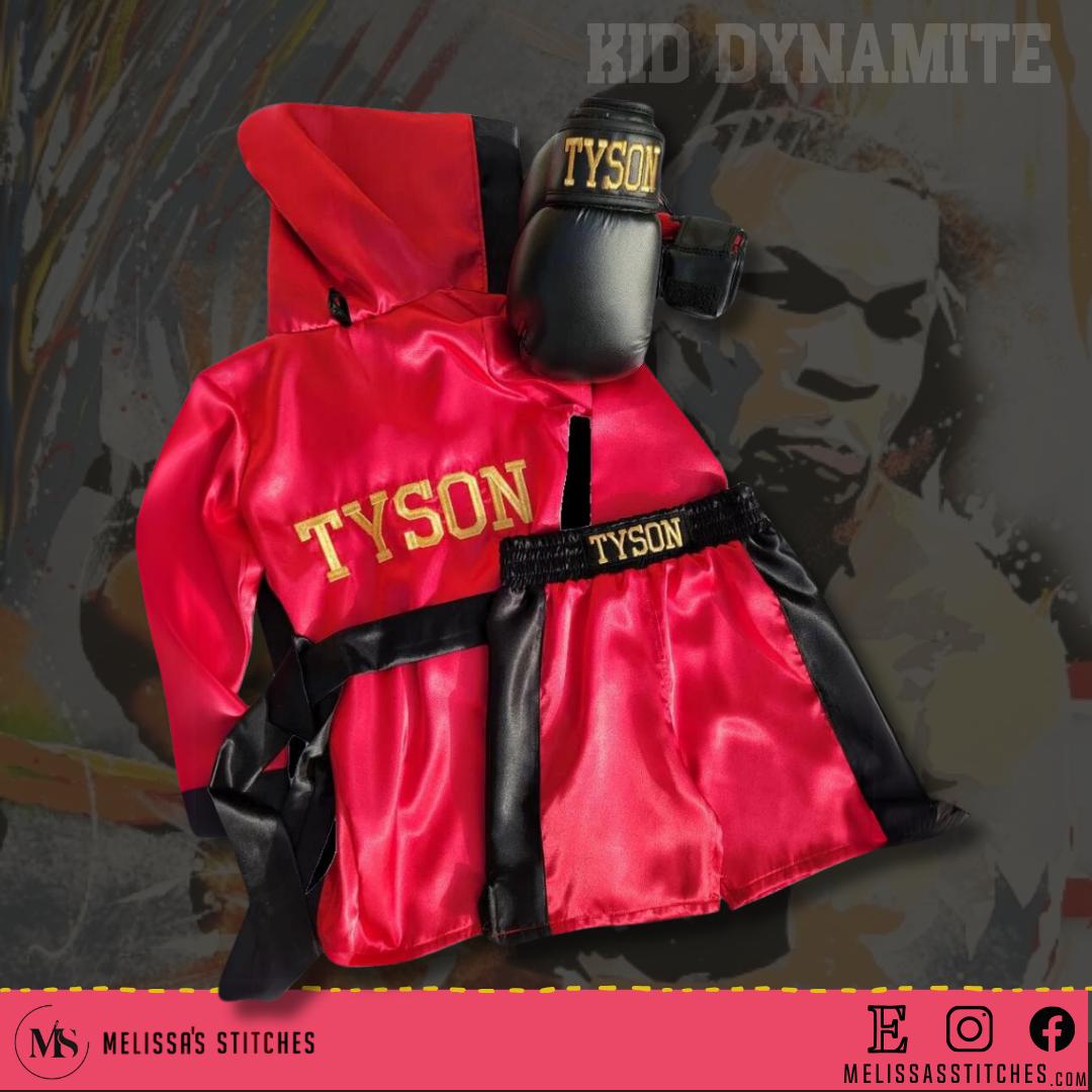 Personalized Baby & Kids Boxing Legends Set Baby boxing Robe baby fighter set – Knockout Costume with Custom Robe and Shorts