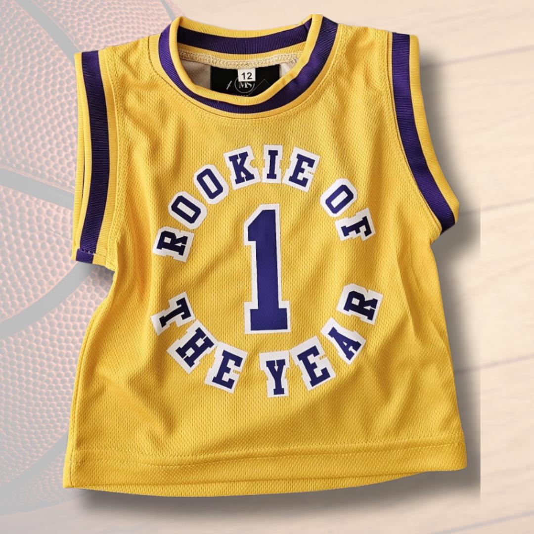 Rookie of the Year Kids Basketball Set - Personalized Jersey, Shorts, Ball & Sweatband!