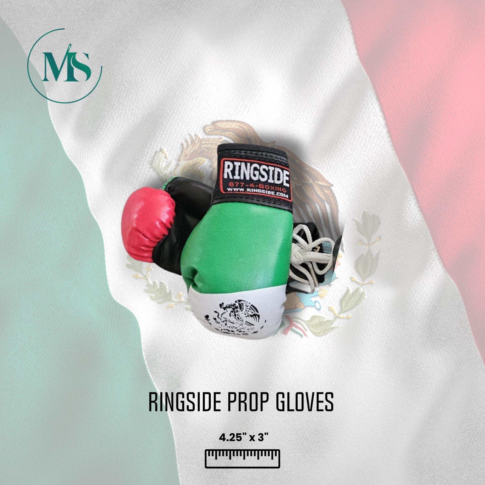 Mexican Flag Baby Mini Boxing Gloves: Ringside Prop Style