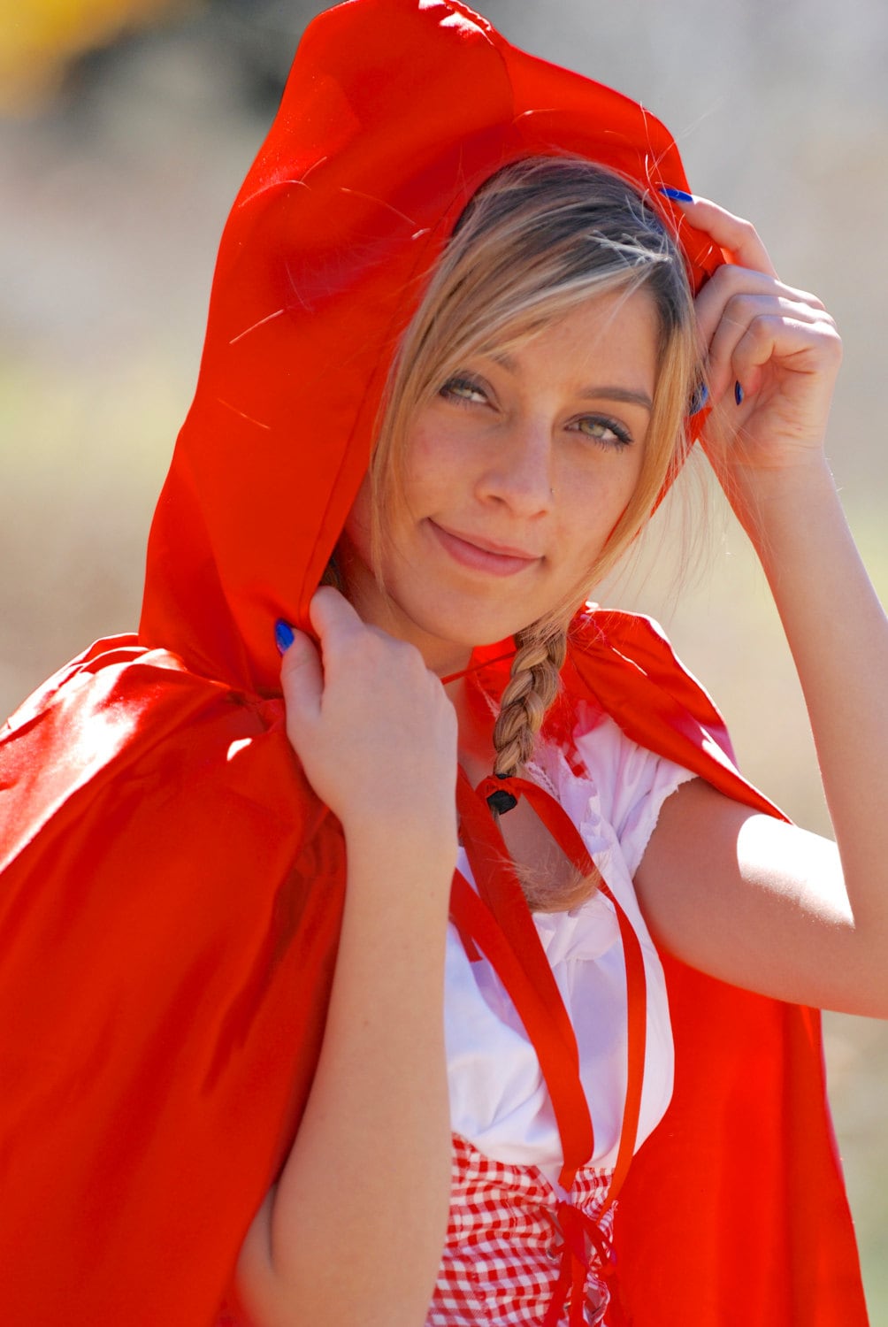 Red Riding Hood Satin Cape