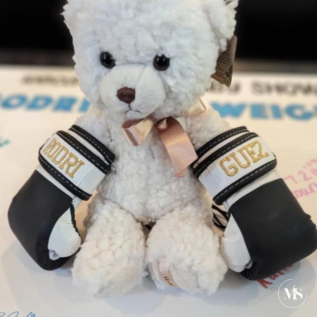 Nursery Decor – Personalized Baby Boxing Gloves with Embroidered Name | Unique Baby Room Keepsake