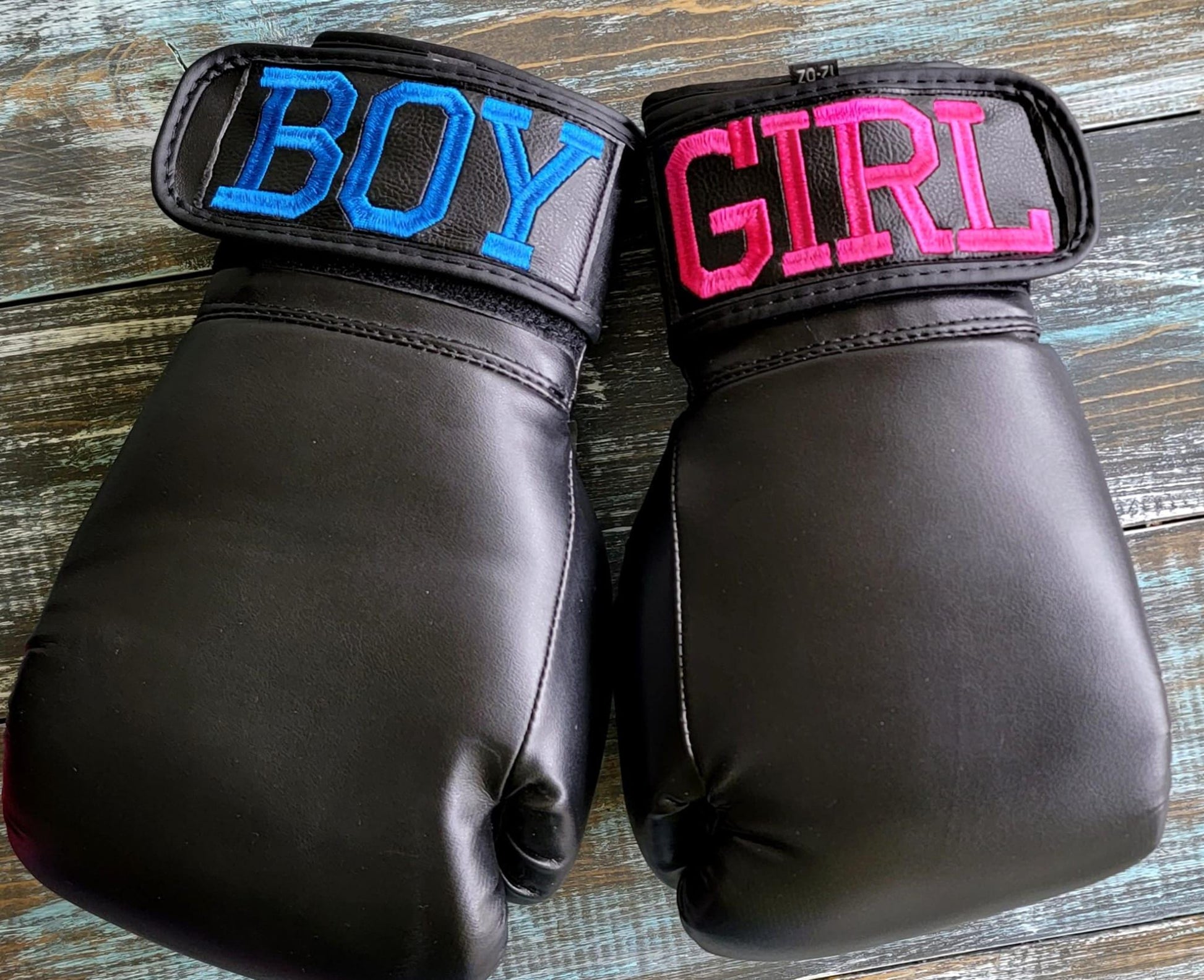 Gender Reveal Baby Boxing Gloves – Personalized Set