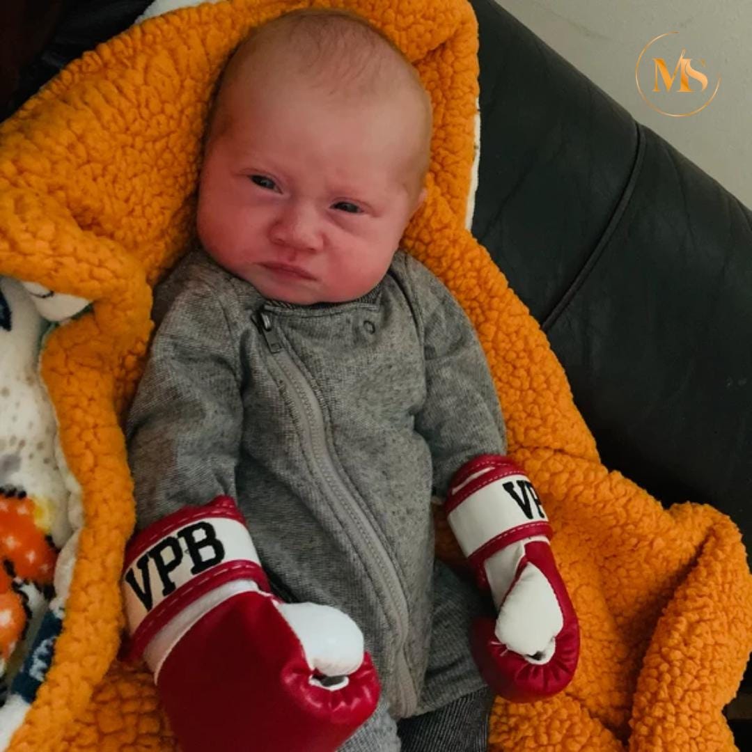 Tiny Warrior's Essential: Personalized Baby Boxing Gloves