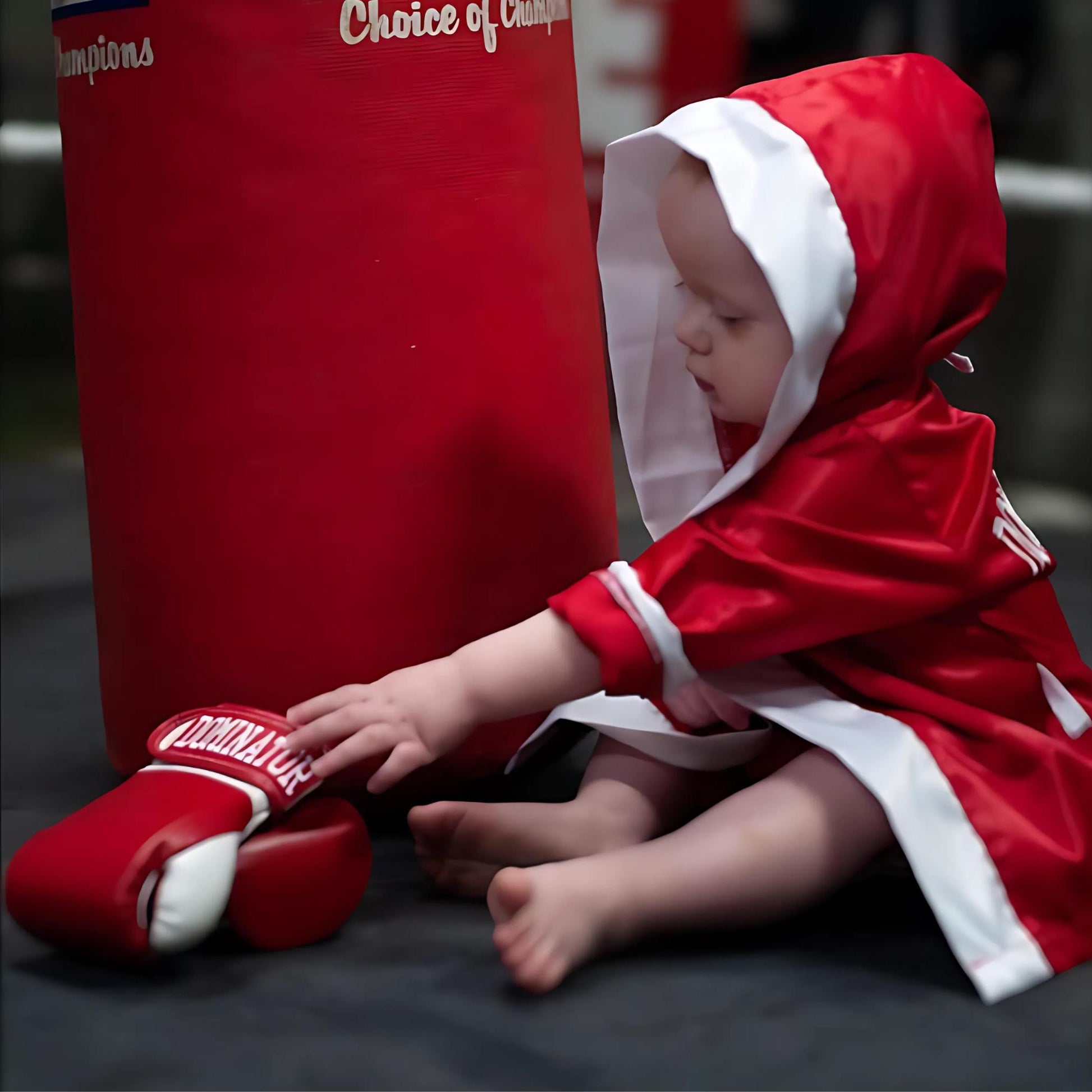 Kids Boxing Costume – Personalized Baby Outfit – Custom Champion Robe & Gloves | Individual Pieces or Combo