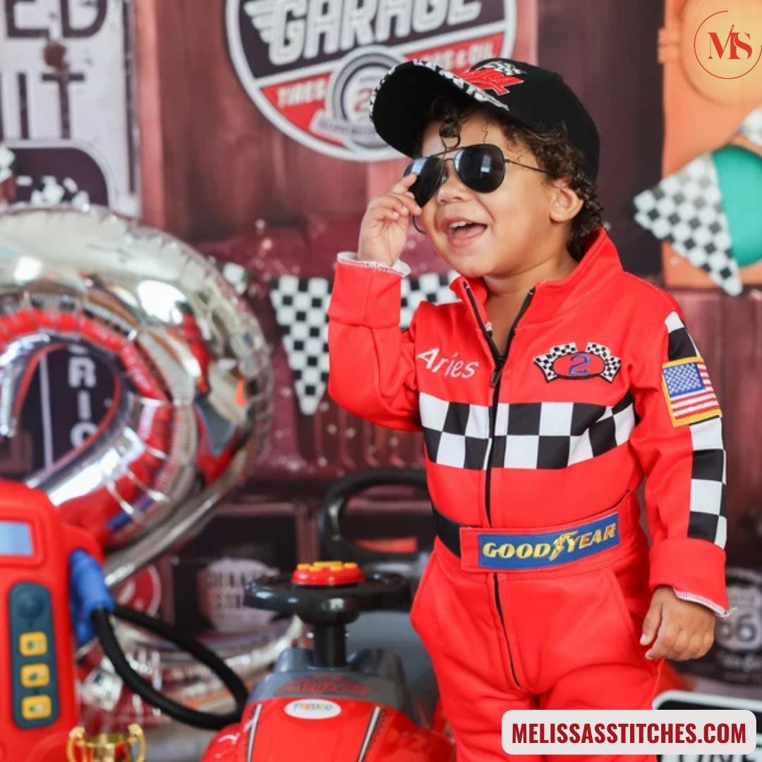 Kids Racing Suit – Personalized Costume, F1, NASCAR, IndyCar Outfit