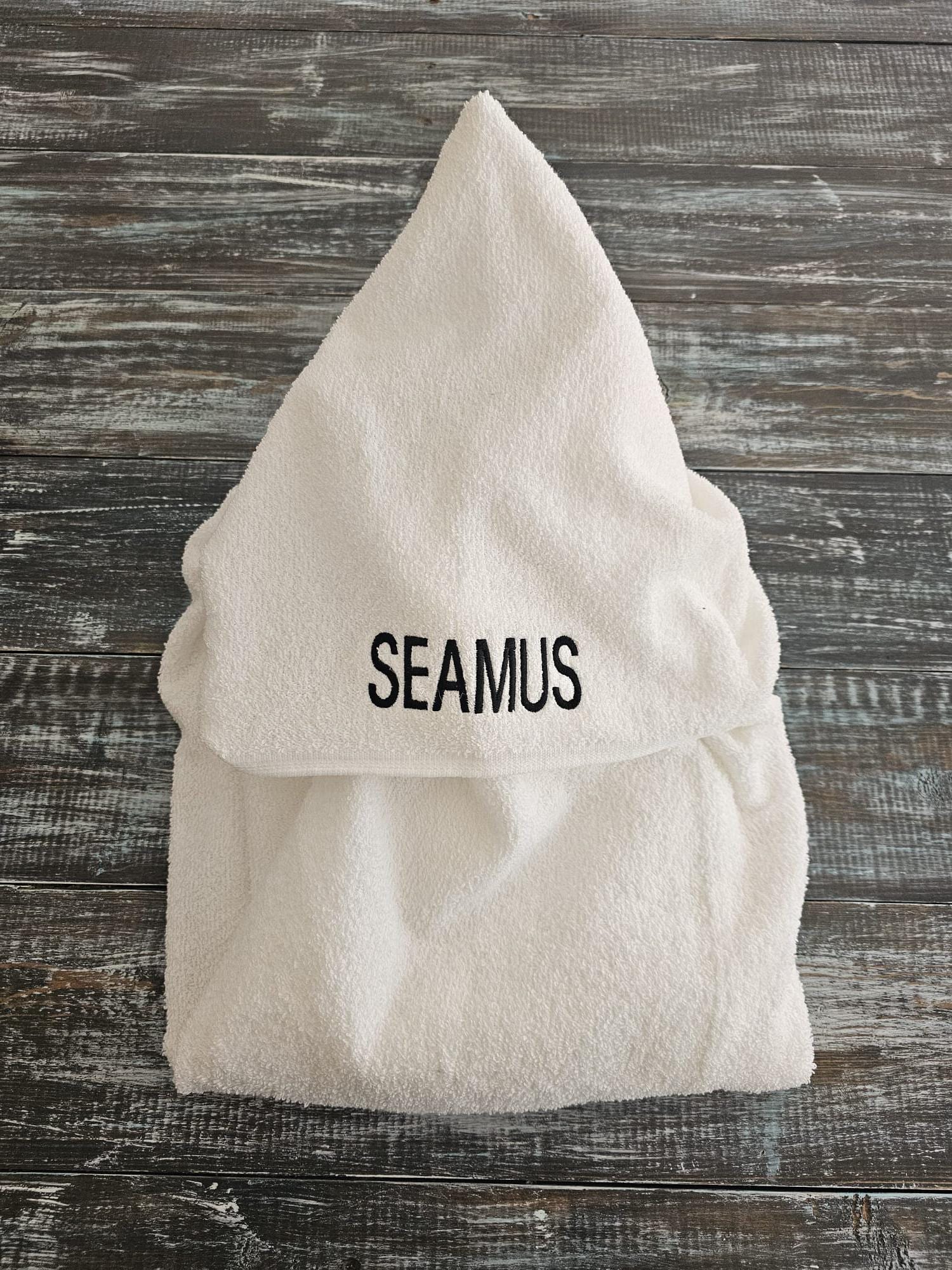 X-Large Personalized Hooded Towel with Embroidered Name on the Hood