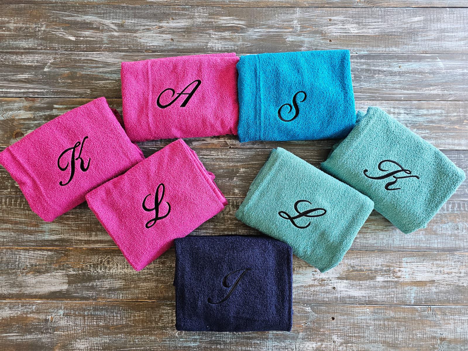 Personalized Hooded Towel Embroidered with One Letter