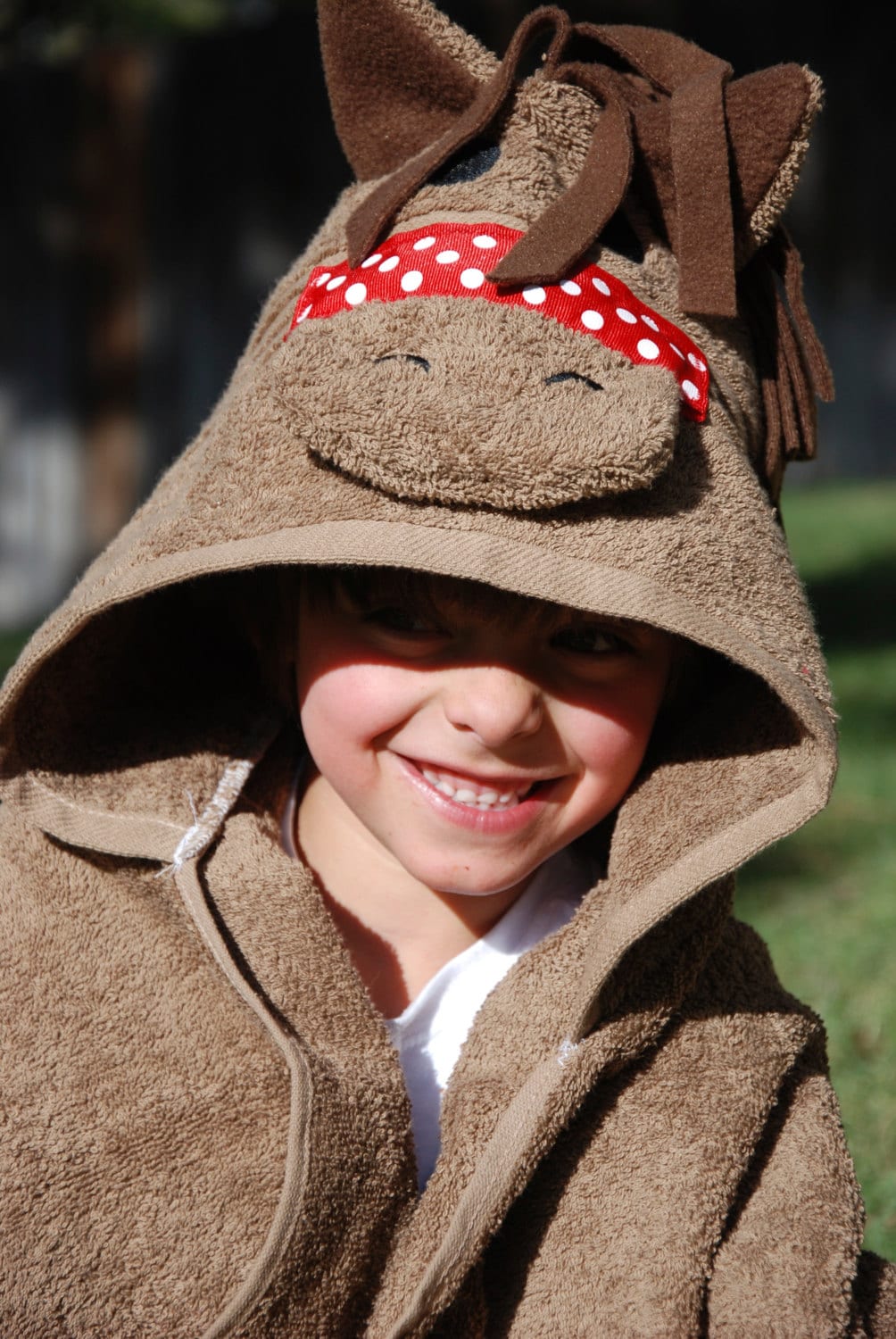 Gallop into Fun with Our Kids Horse Hooded Towel! (boys and girls' versions)